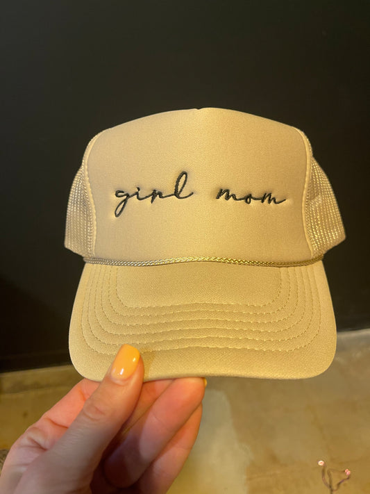 Tan Girl Mom Hat