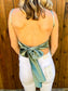 Sage Bow Tie Tank
